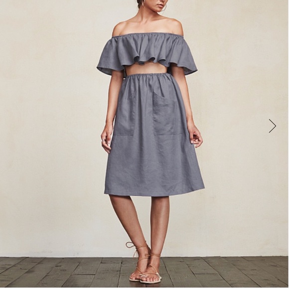 Reformation Tulum Two Piece Set Skirt Tube top - Picture 1 of 6